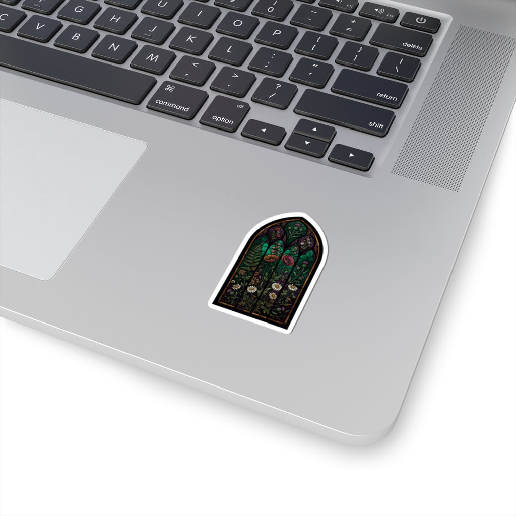 "Stained Glass Floral" Sticker — Main