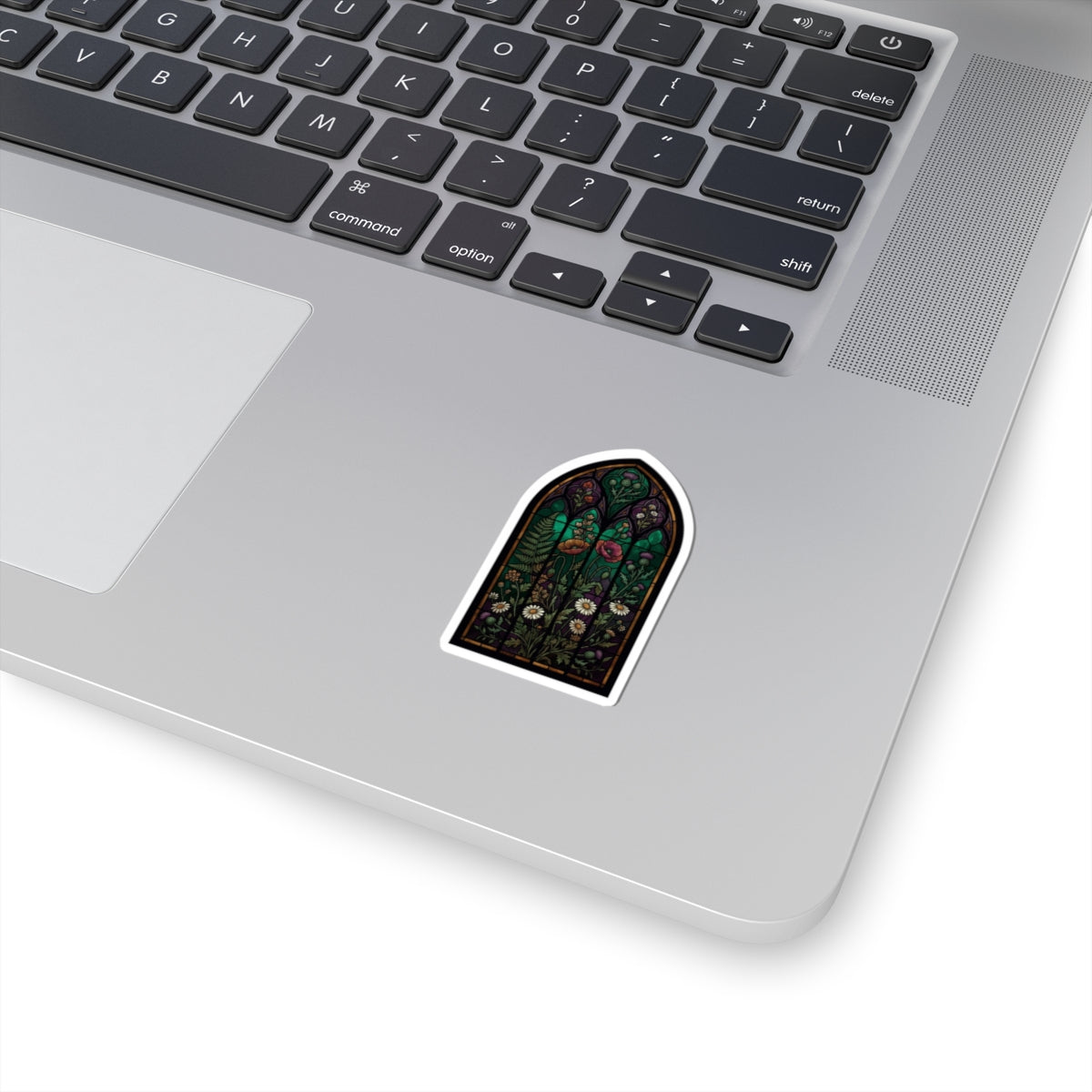 "Stained Glass Floral" Sticker — Main