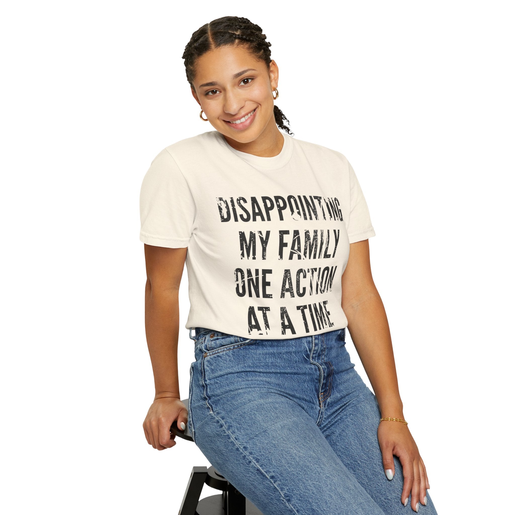 "Disappointing My Familiy" Unisex Garment-Dyed Tee