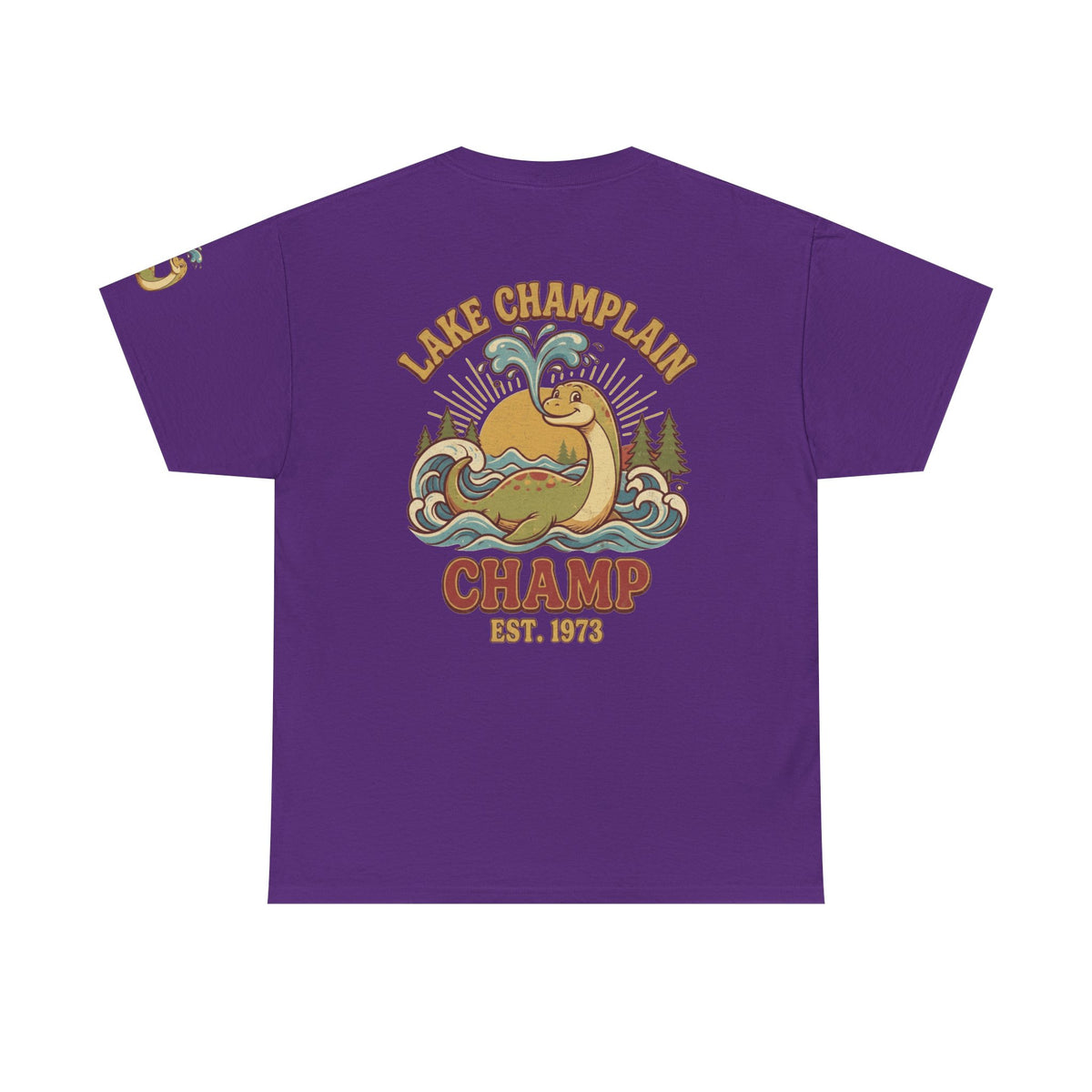 Color: Purple | Champ (Lake Champlain) Premium Graphic Tee