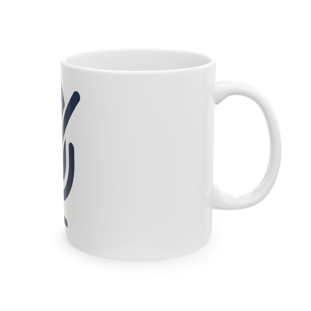 "I'm Sorry I Was On Mute" White Ceramic Mug — Graphic