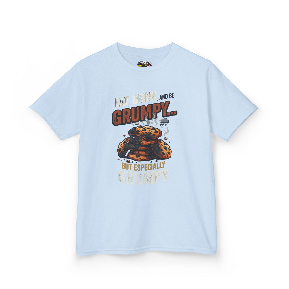 Color: Light Blue | Eat Drink And Be Grumpy Kids Tee