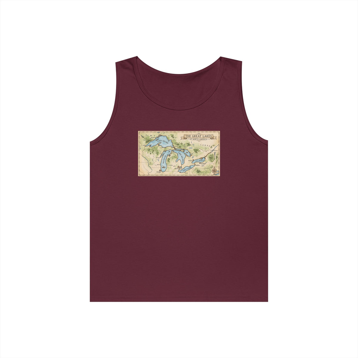 Color: Maroon | 51st State Great Lakes Tank Top