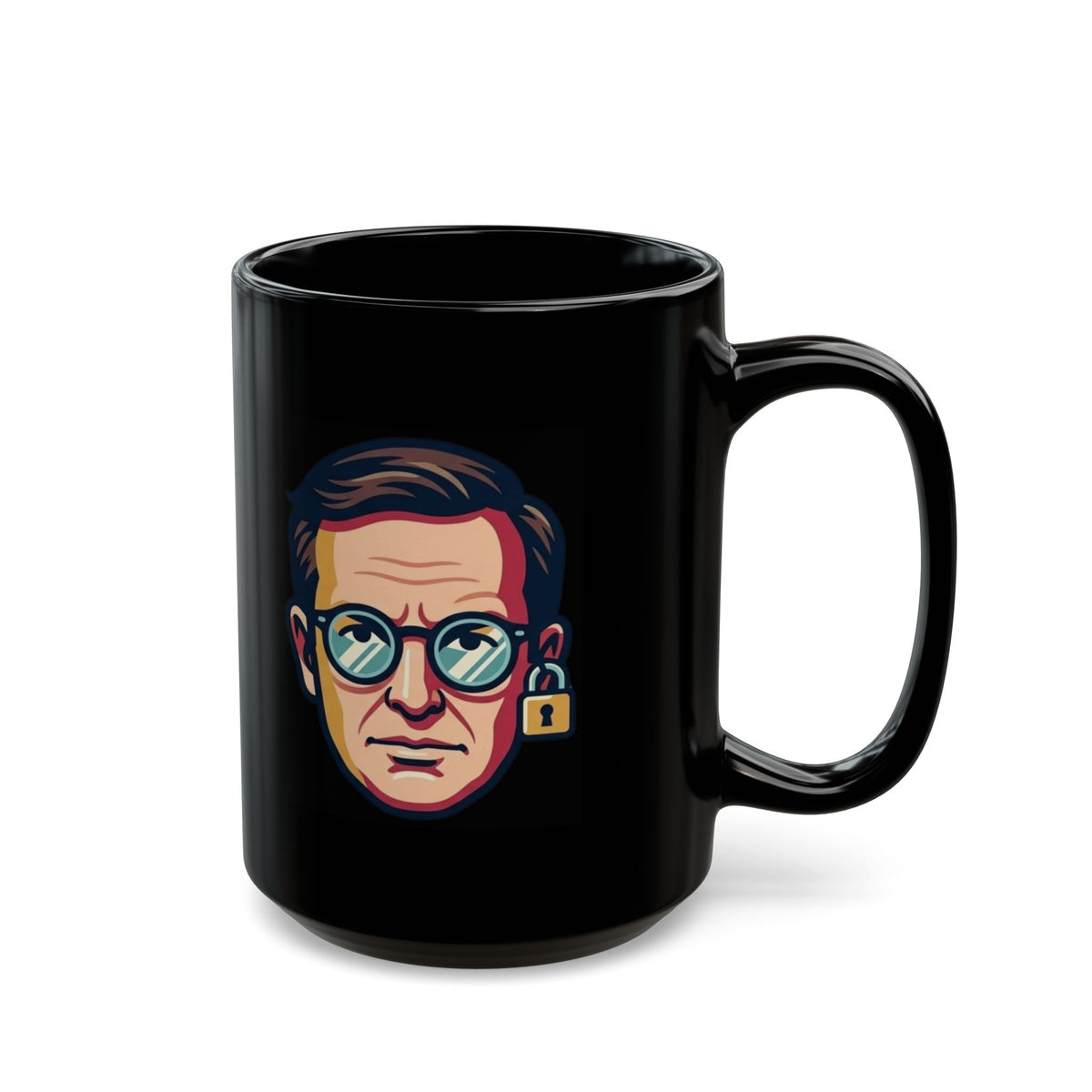"Pentagon Locks Out The Check Signers" Black Ceramic Mug — Graphic