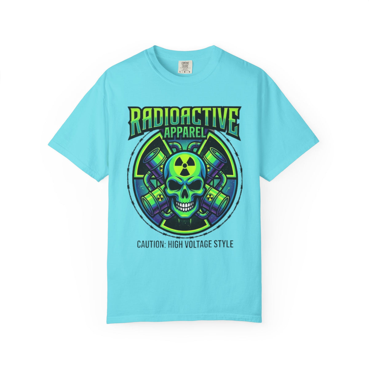 Color: Lagoon Blue | Radioactive Apparel Unisex Garment-Dyed Tee