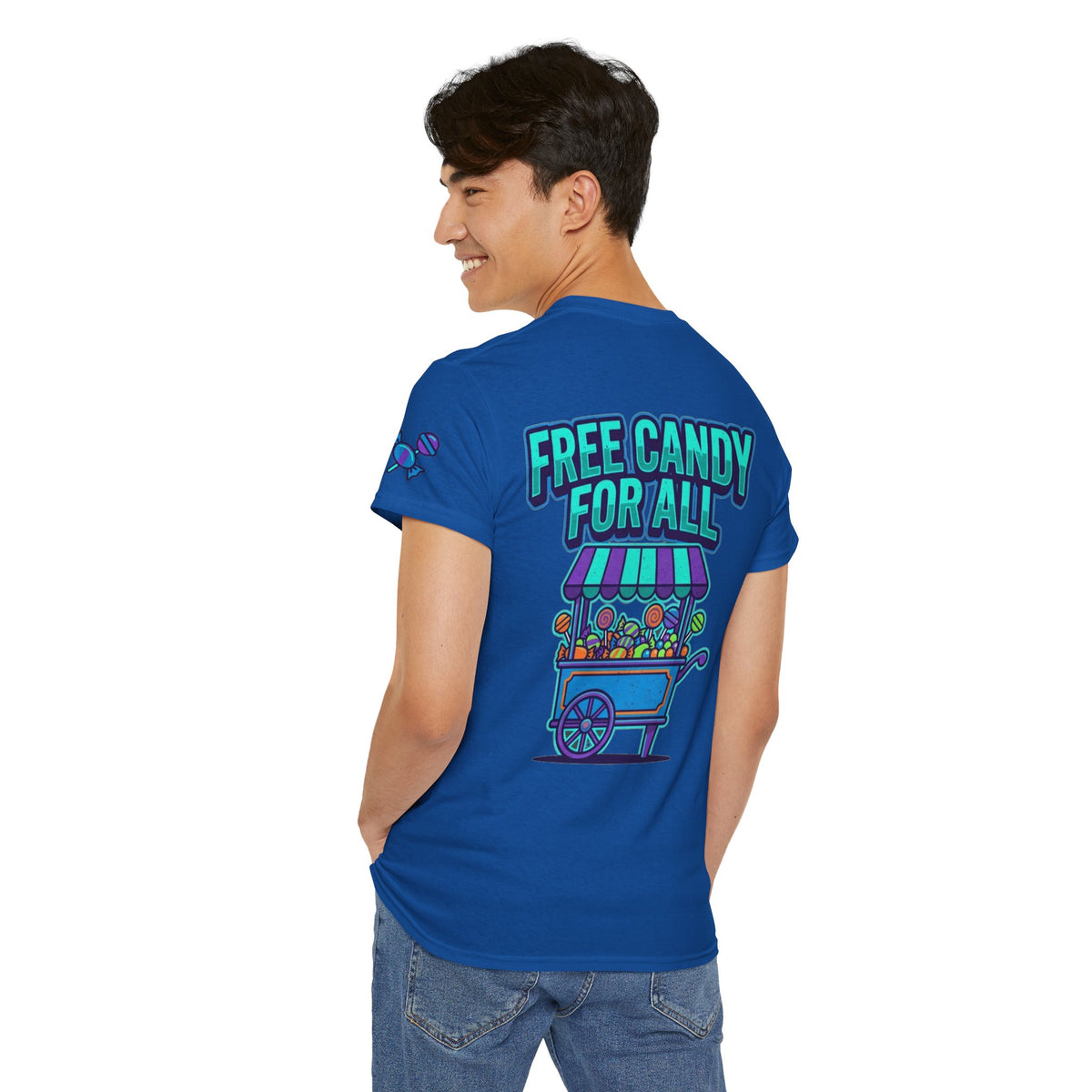 Color: Royal | Free Candy For All Premium Graphic Tee
