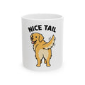 "Nice Tail" White Ceramic Mug
