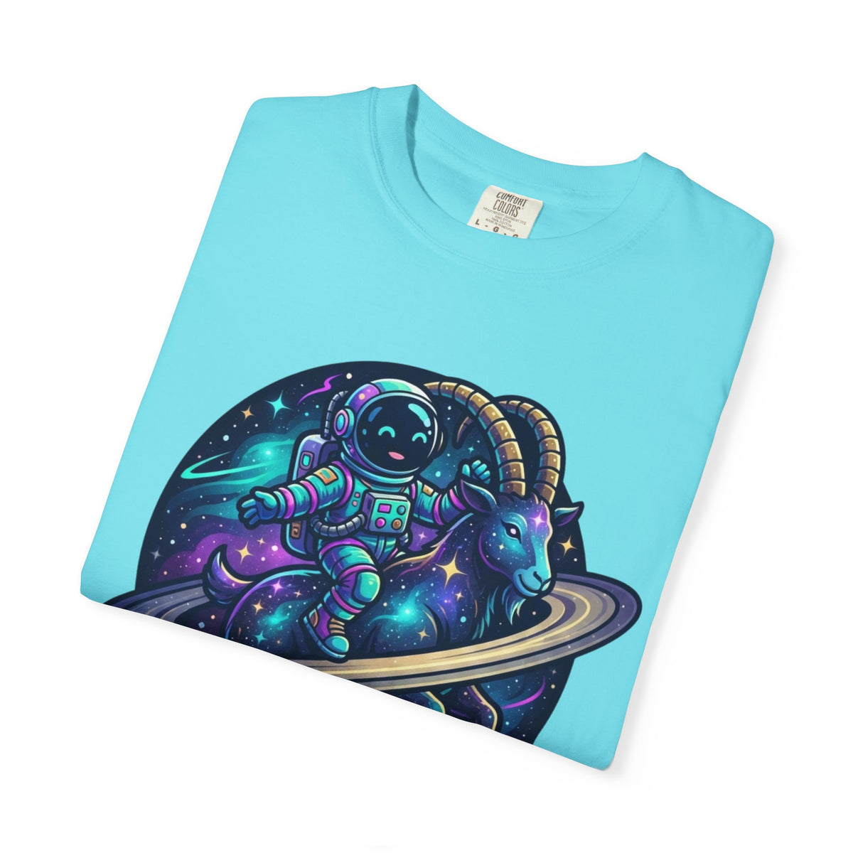 "Space Explorer Capricorn" Unisex Garment-Dyed Tee