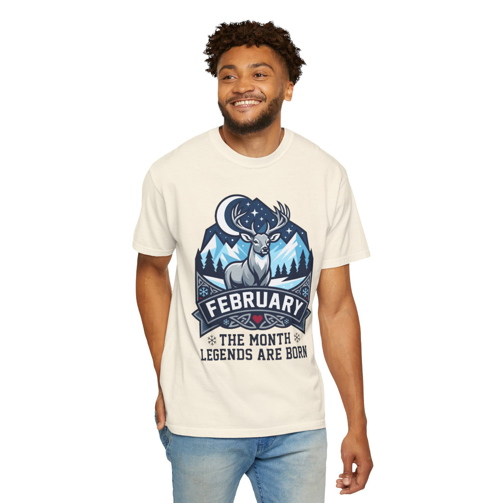 "February Legend" Unisex Garment-Dyed Tee