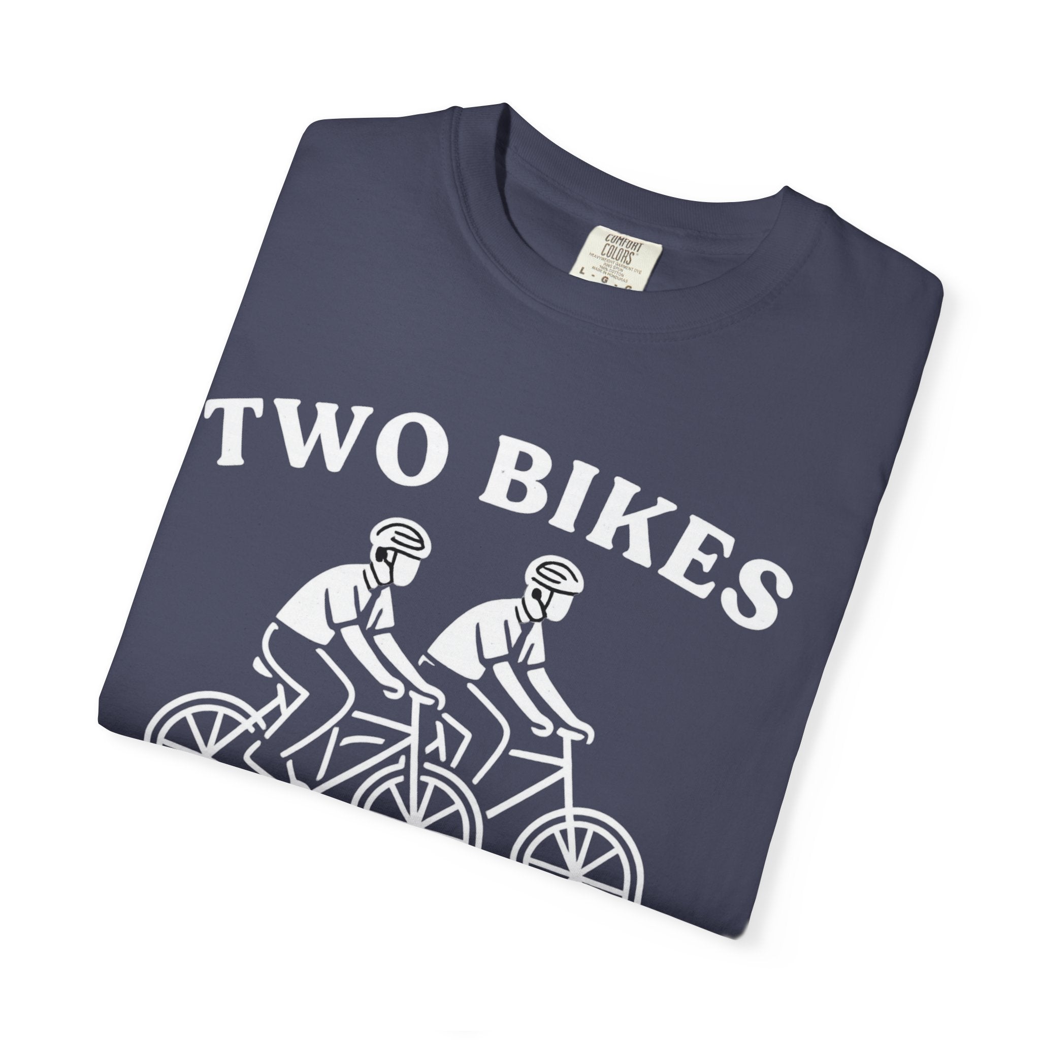 "Two Bikes, One Message" Unisex Garment-Dyed T-shirt