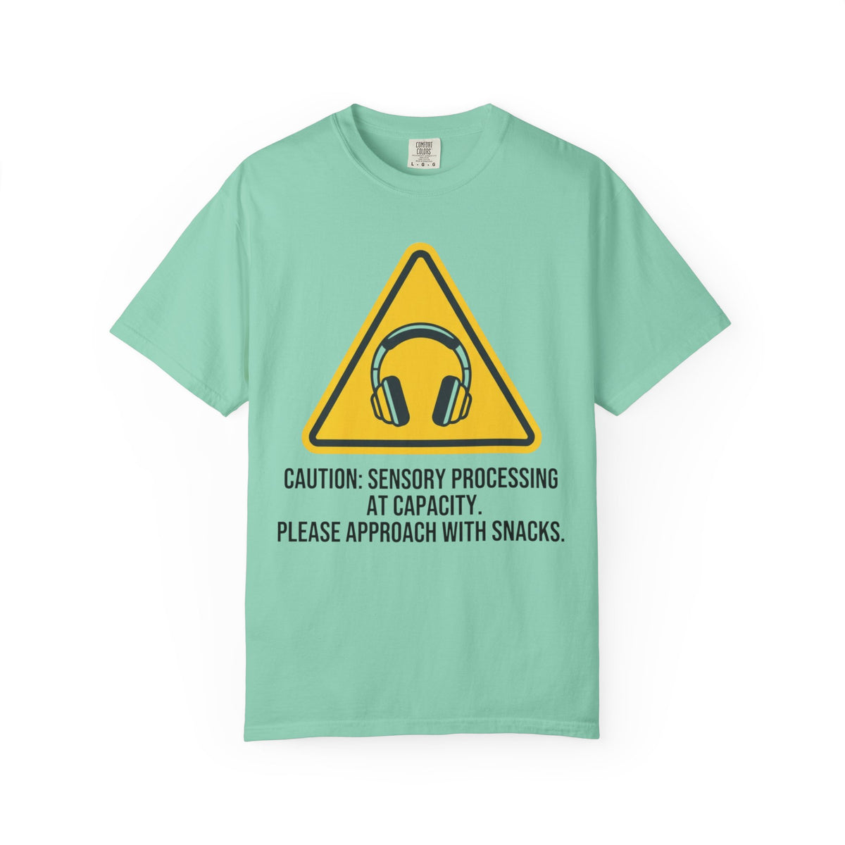 Color: Island Reef | Sensory At Capacity Unisex Garment-Dyed Tee