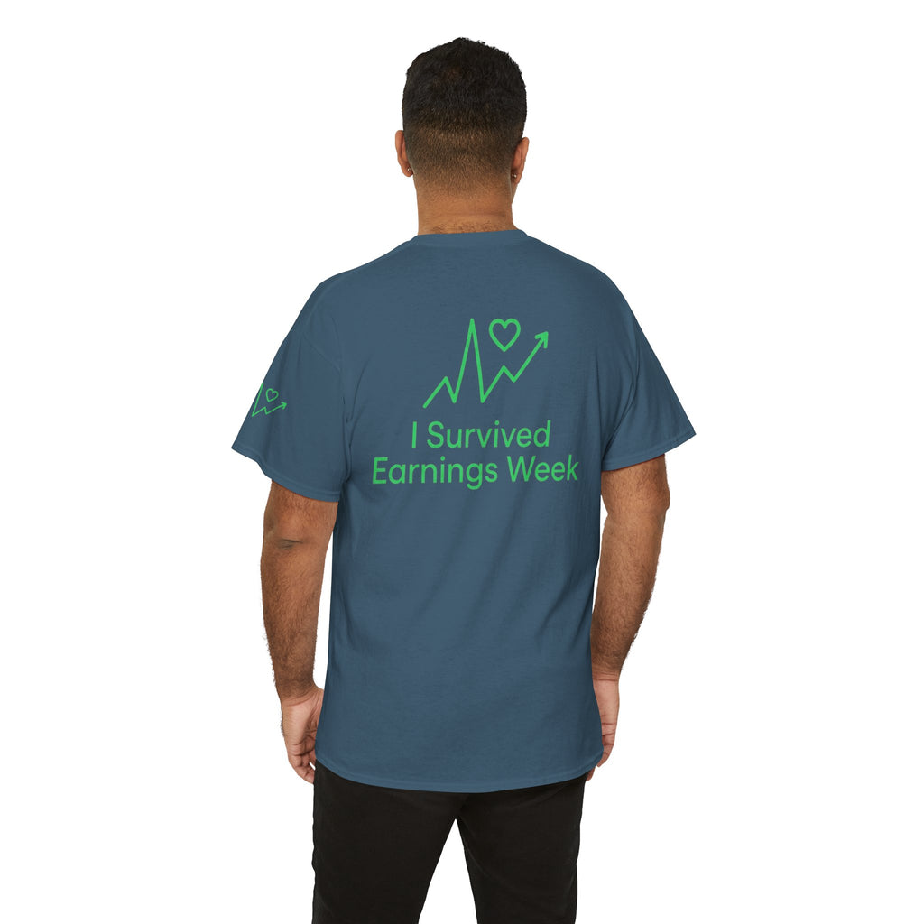 "I Survived Earnings Week" Premium Graphic Tee