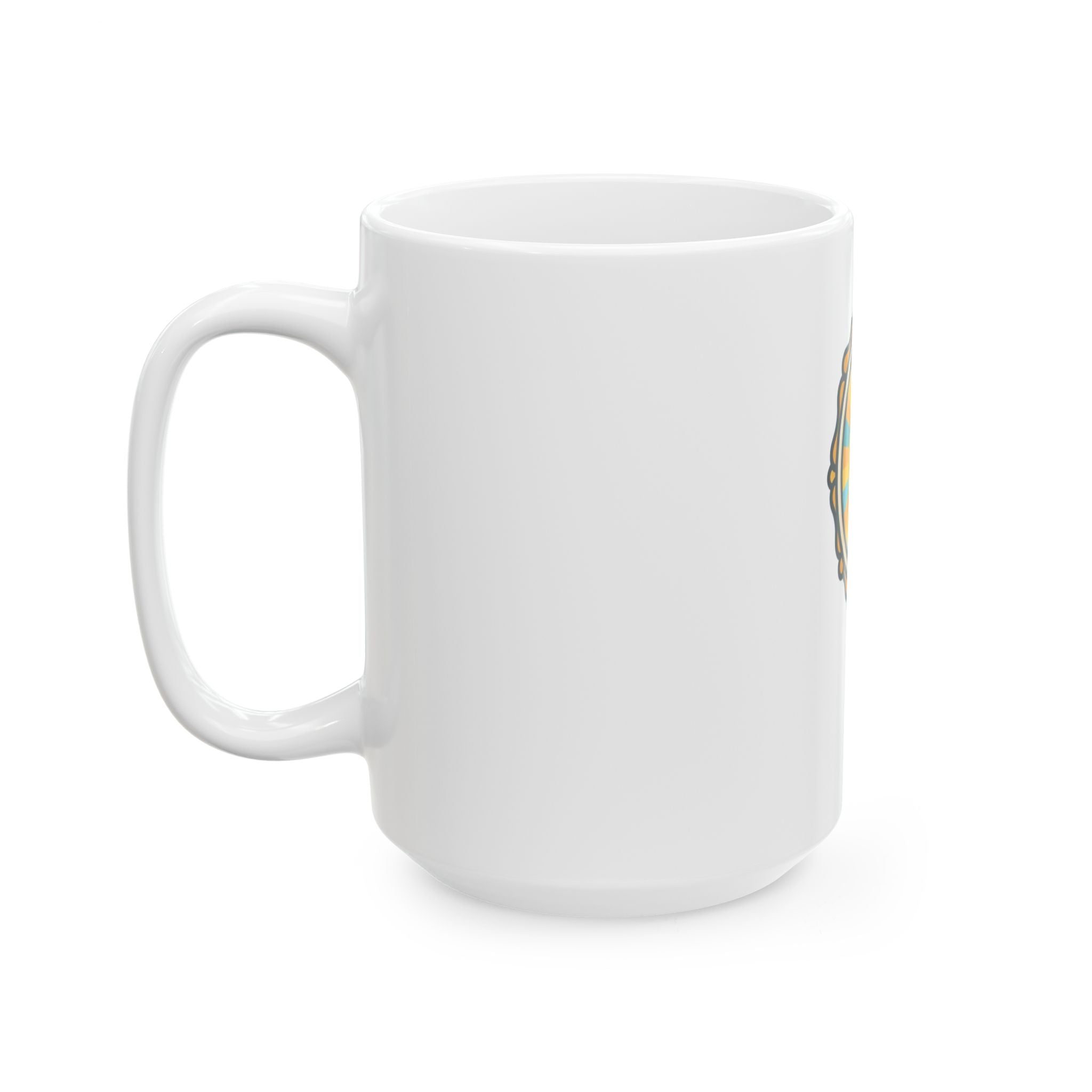 "I Choose to Laugh" White Ceramic Mug — Graphic