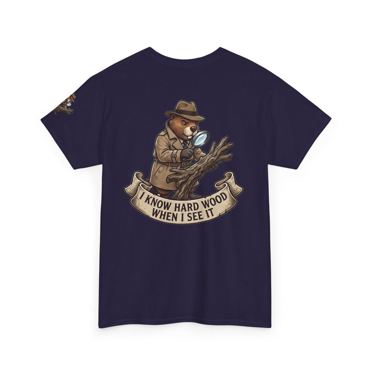 Color: Blackberry | I Know Hard Wood Premium Graphic Tee