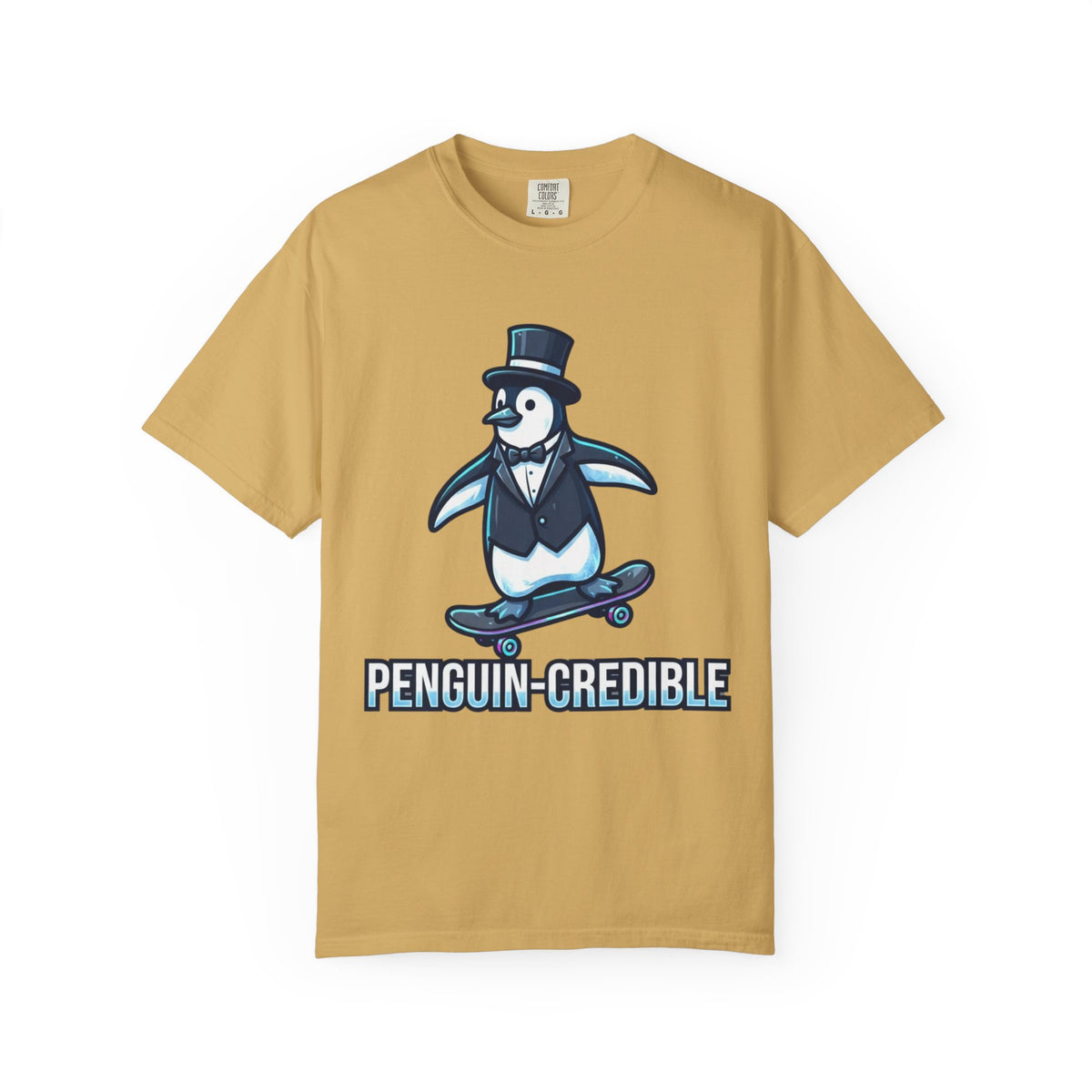 "Penguin Credible" Unisex Garment-Dyed Tee