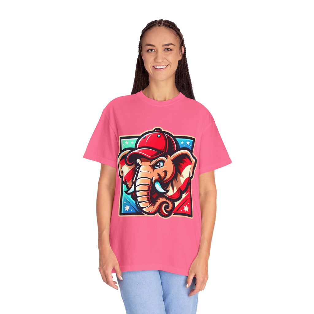 "The Patriot Elephant" Unisex Garment-Dyed T-shirt
