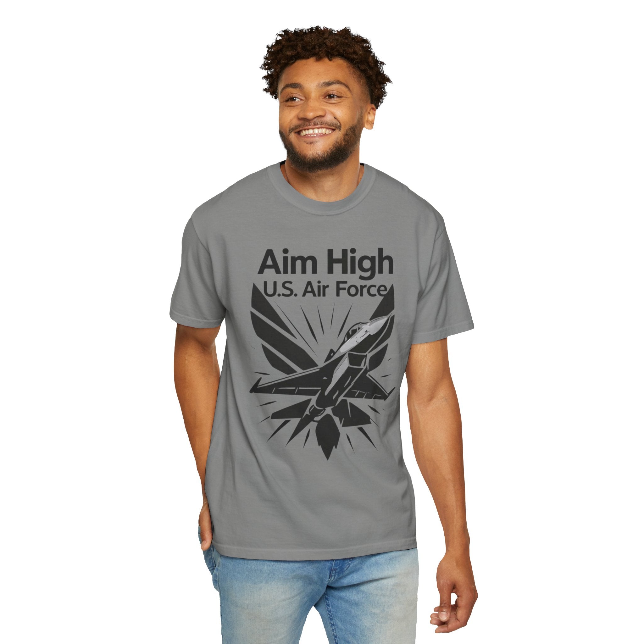 "Aim High" Unisex Garment-Dyed T-shirt