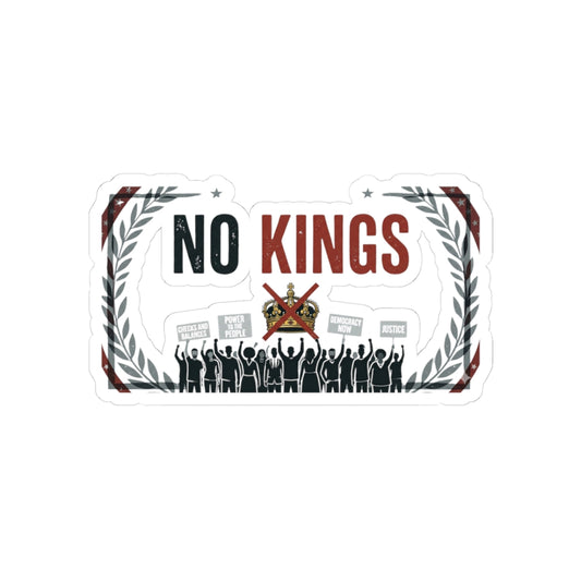 No Kings, No Masters | Kiss-Cut Sticker — AttitudeShirts