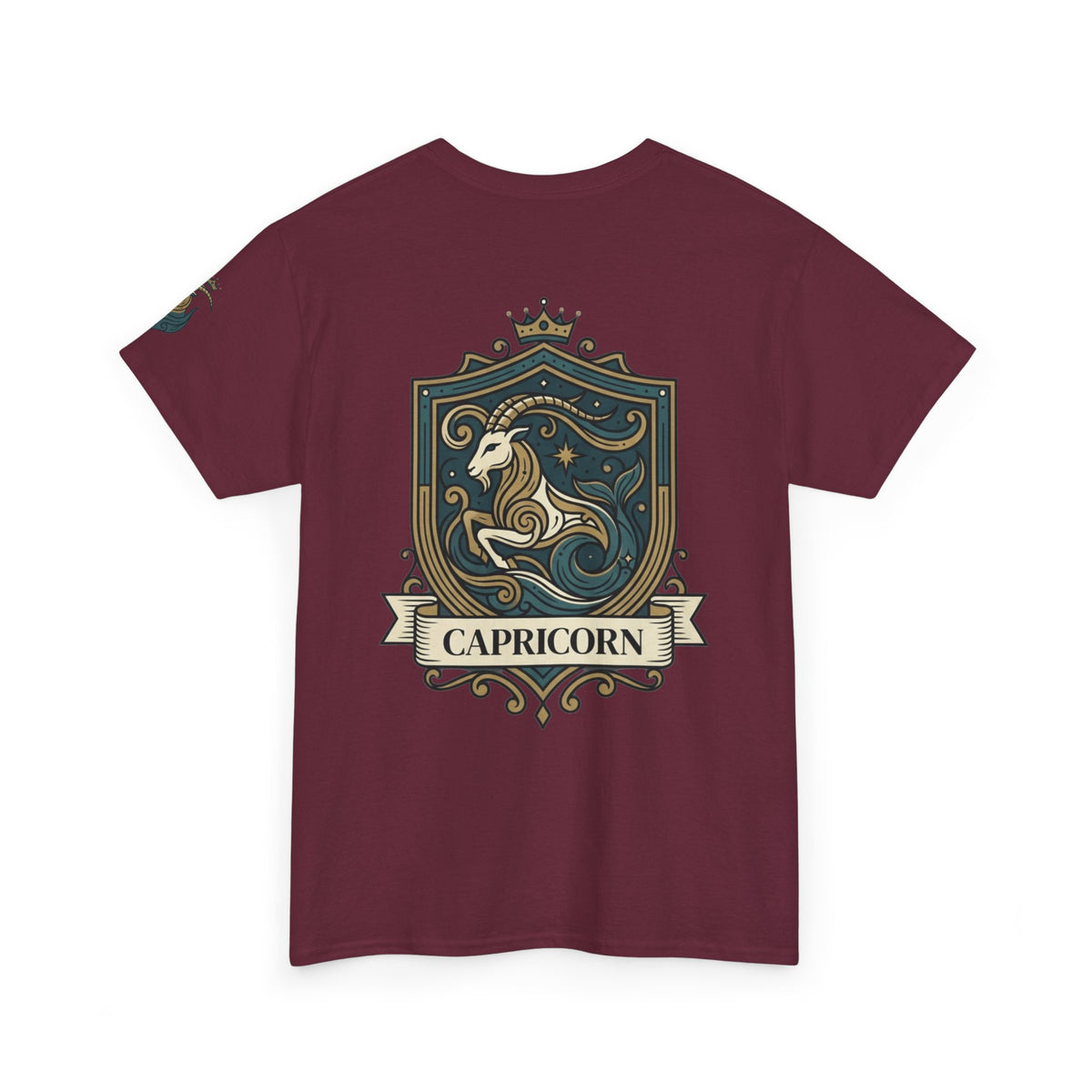 "Capricorn- The Sea-Goat Crest" Premium Graphic Tee