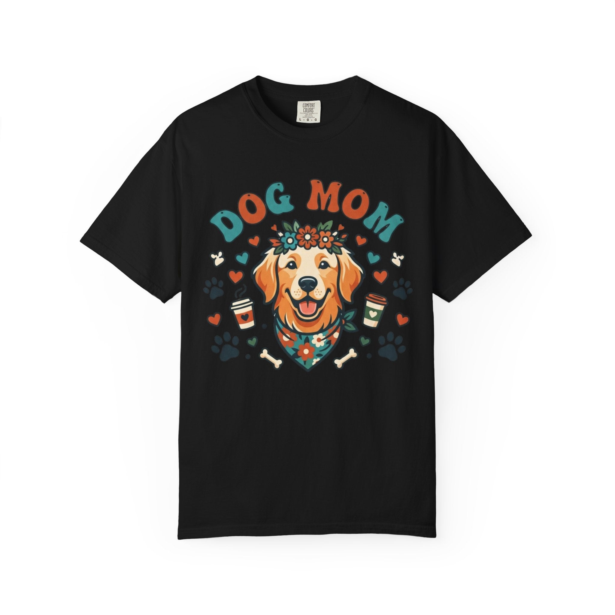 "Dog Mom" Unisex Garment-Dyed Tee