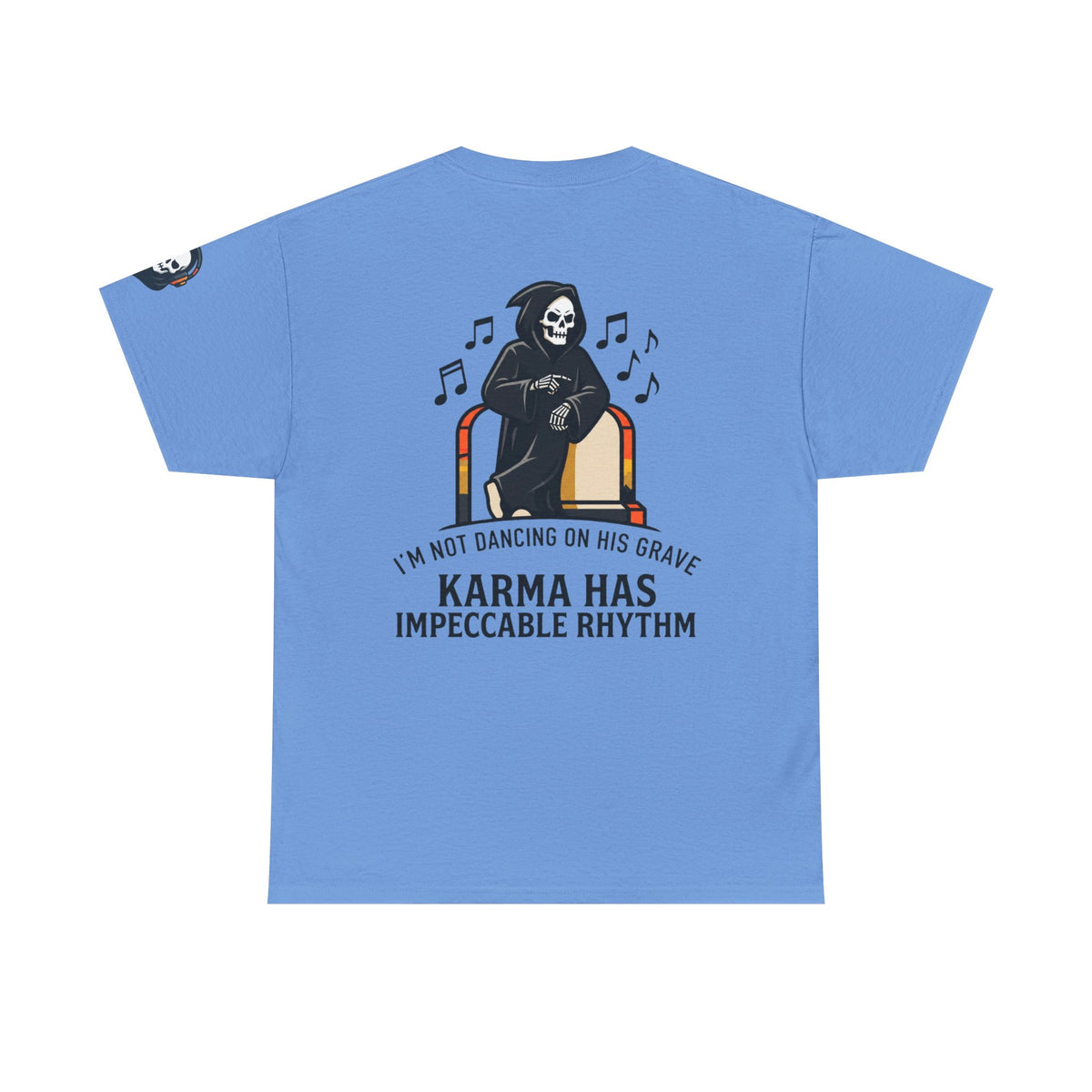 Color: Carolina Blue | Dancing On Grave Premium Graphic Tee
