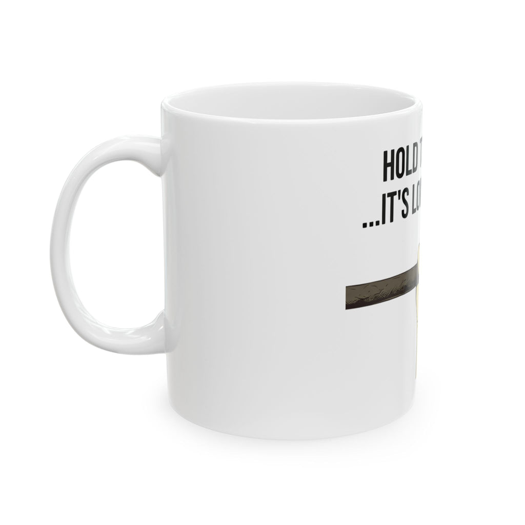 "Hold to the Rod" White Ceramic Mug