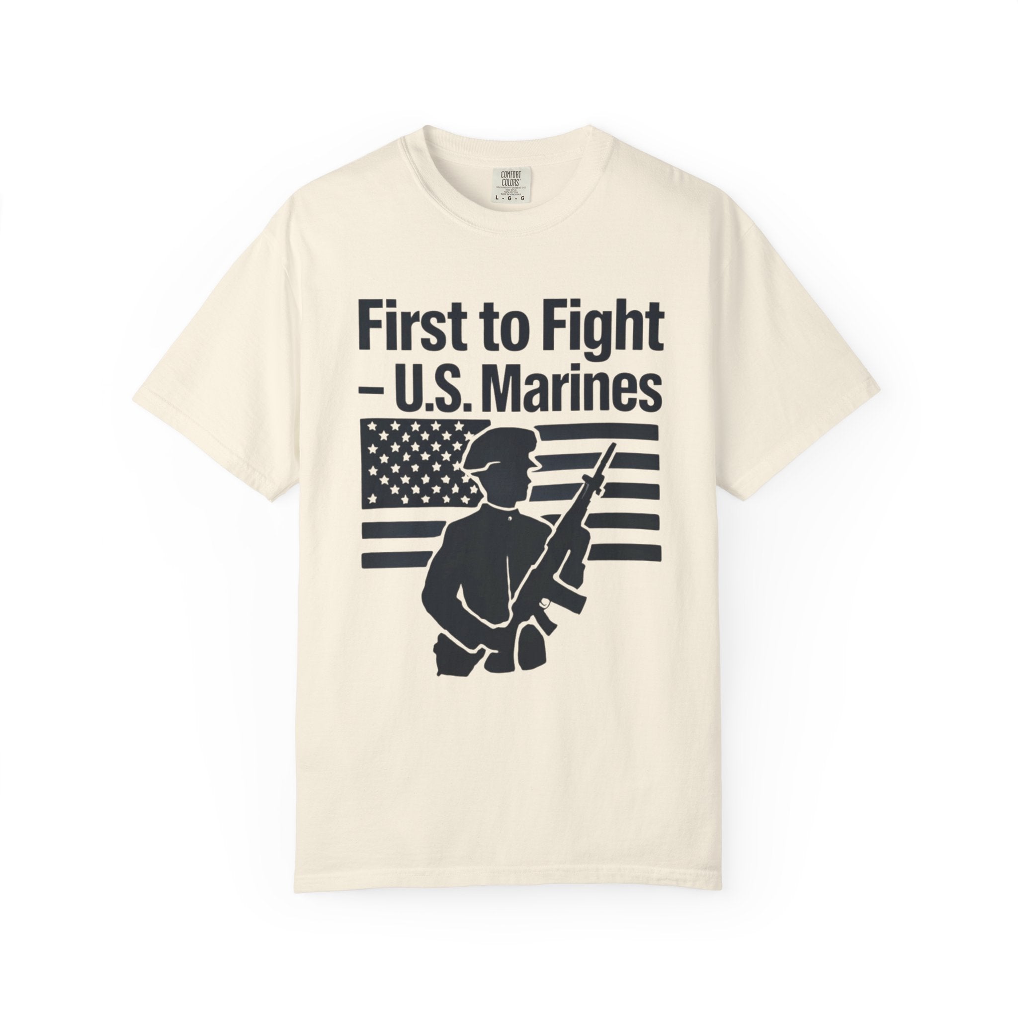"First to Fight" Unisex Garment-Dyed T-shirt