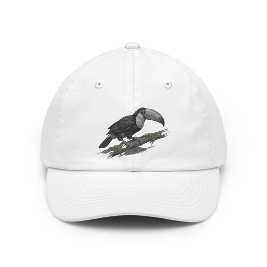 Color: White | Pencil Sketch Art Toucan Dad Hat