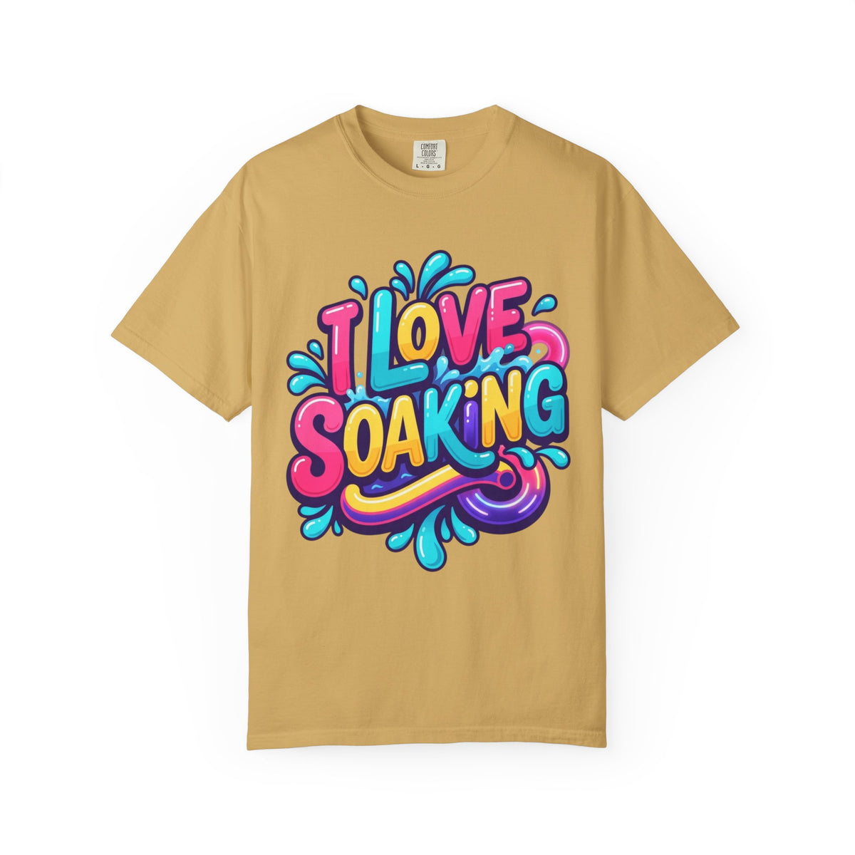 Color: Mustard | I Love Soaking Unisex Garment-Dyed Tee