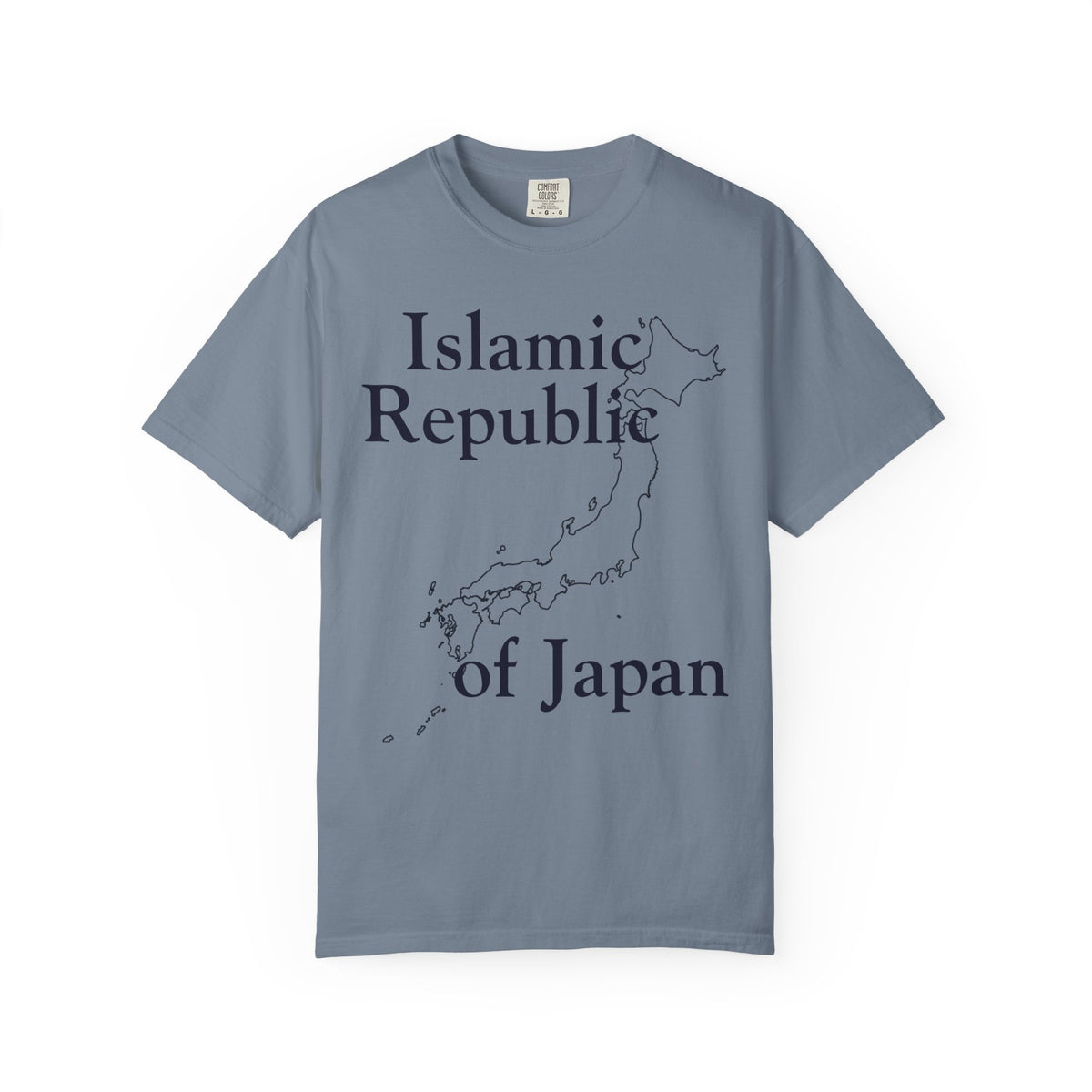Color: Blue Jean | Islamic Republic of Japan Unisex Garment-Dyed Tee