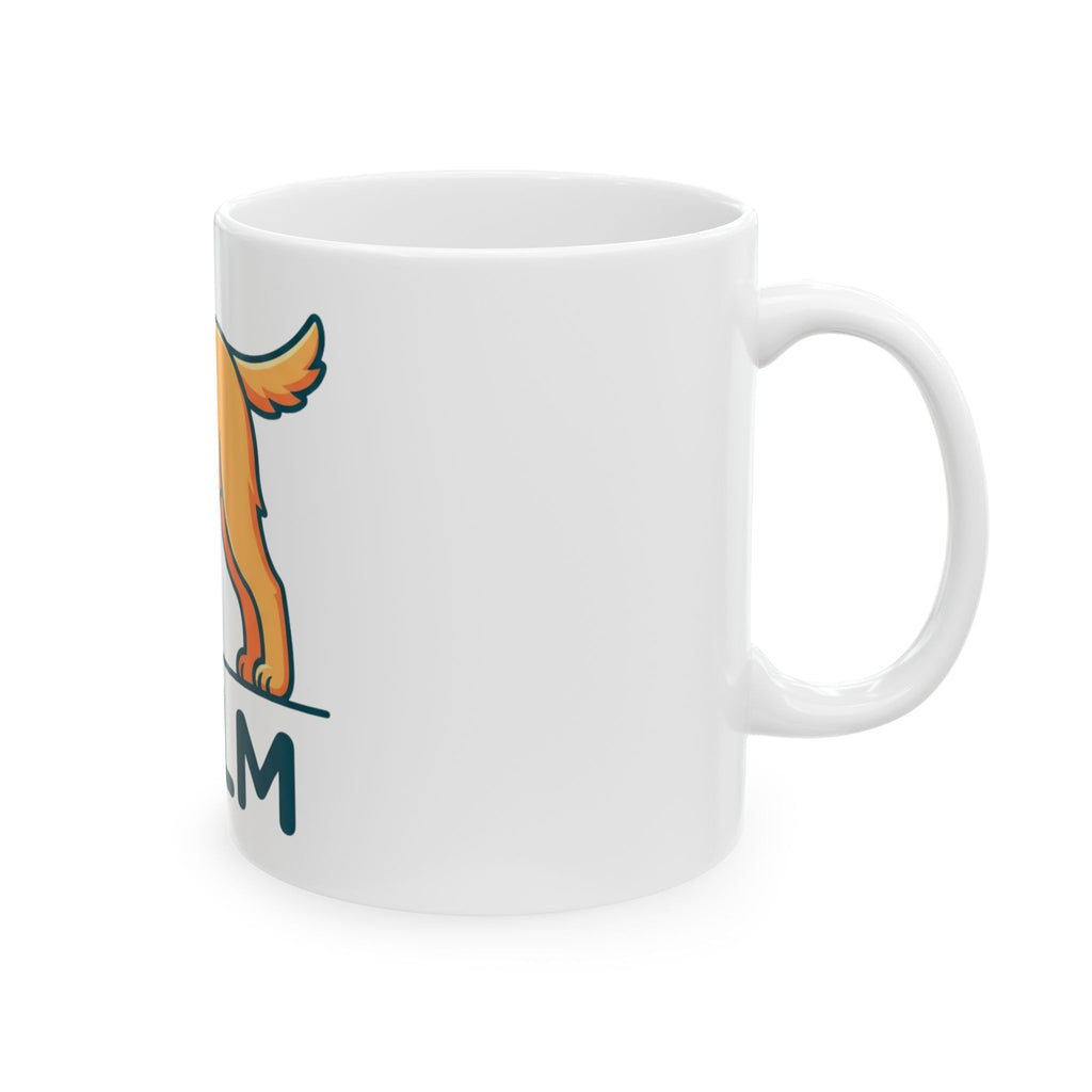 "Dog CALM" White Ceramic Mug