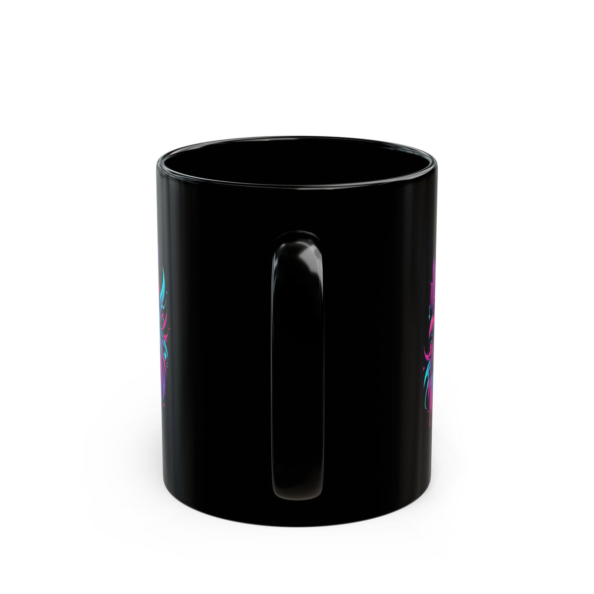 "Cock Teaser" Black Ceramic Mug — Graphic