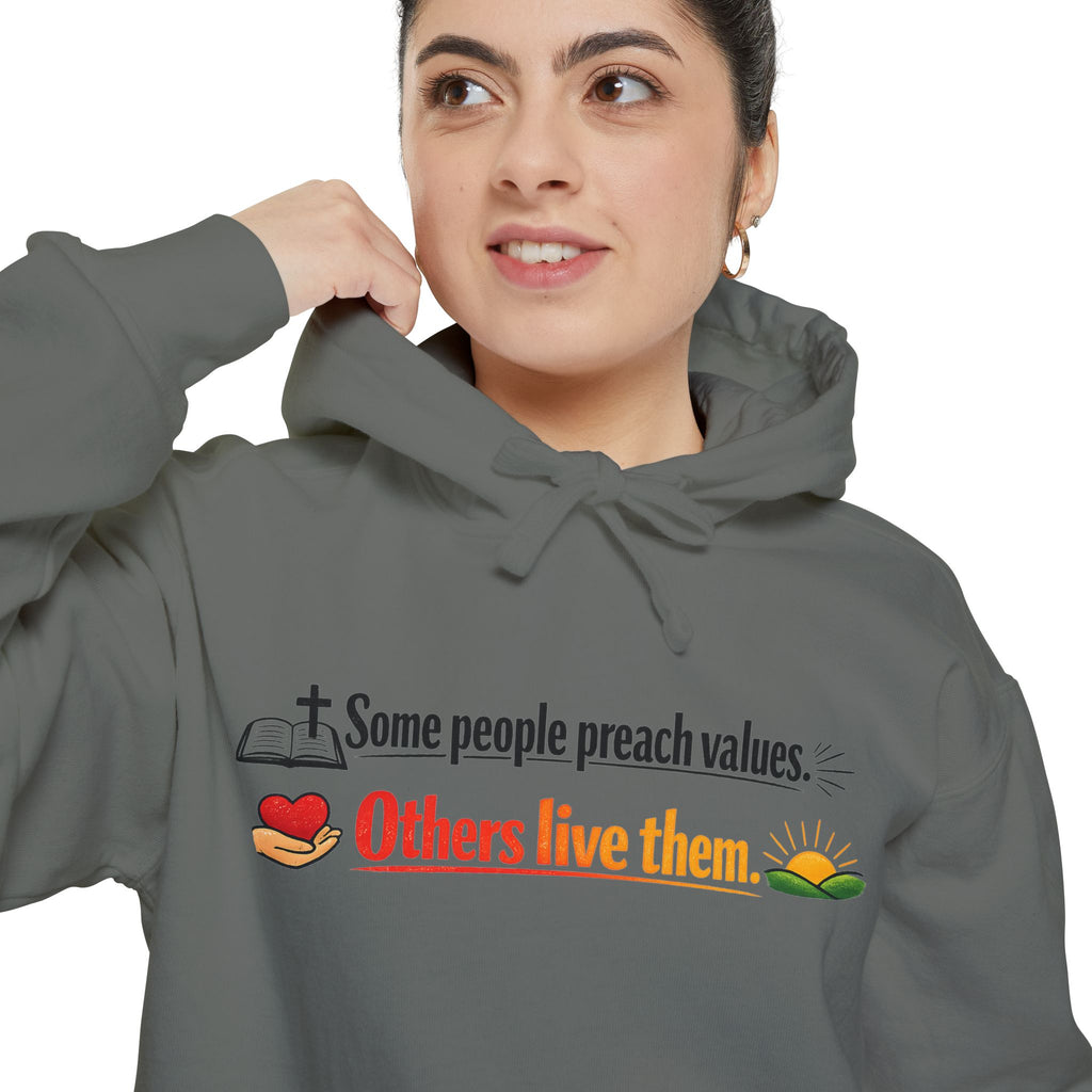 Actually Live It | Garment-Dyed Hoodie — AttitudeShirts