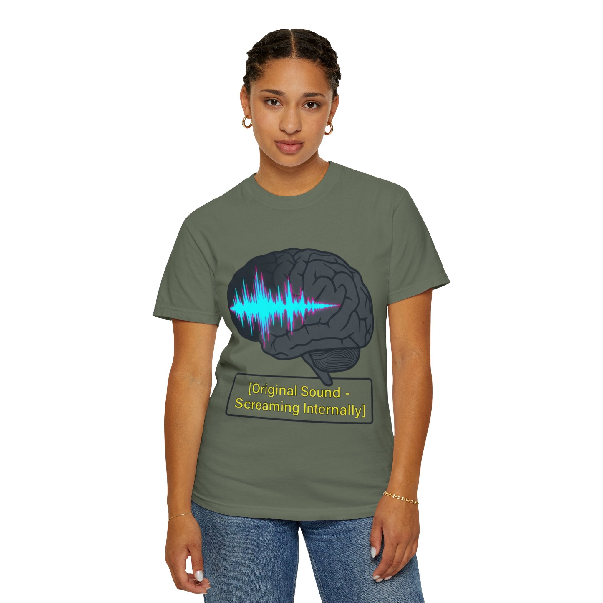 "Screaming Internally" Unisex Garment-Dyed Tee