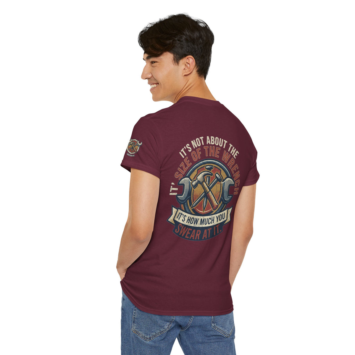 Color: Maroon | Size Matters Premium Graphic Tee