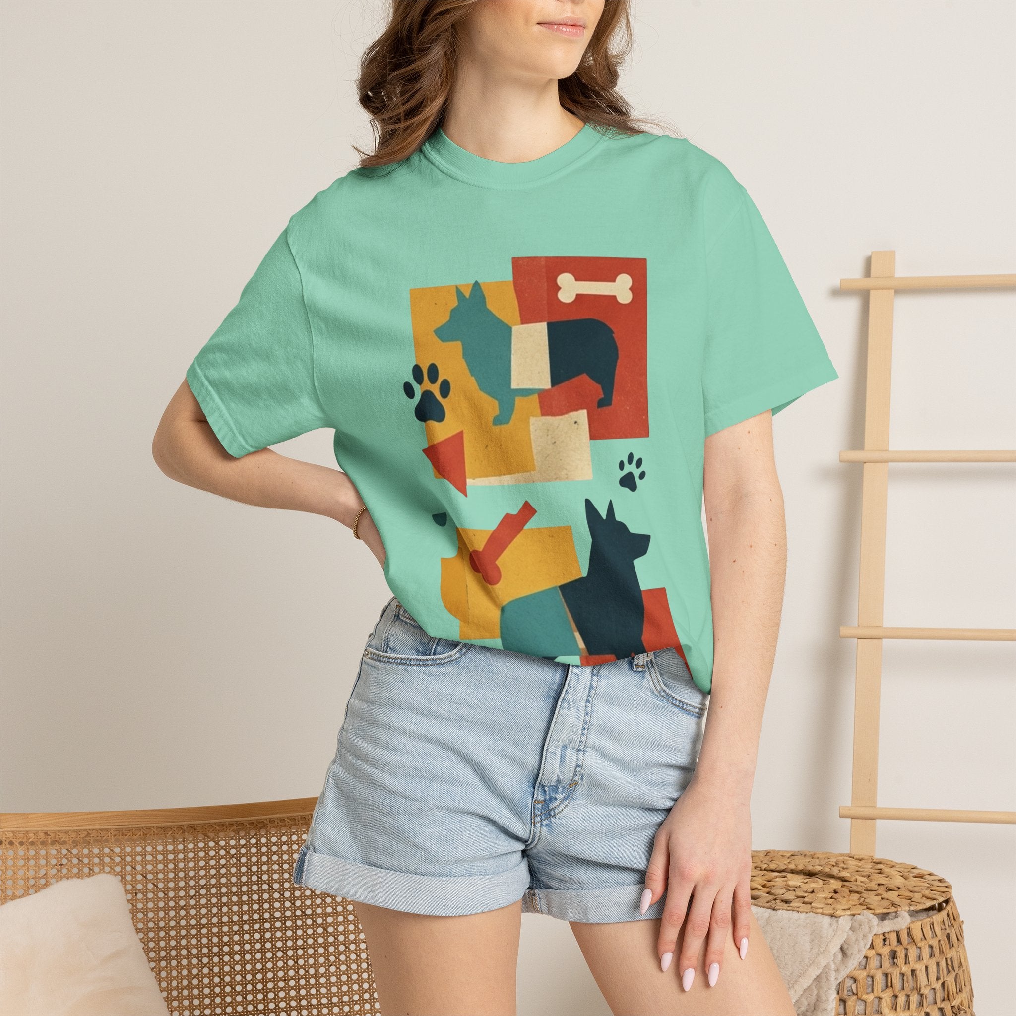 "Dogs and Bones" Unisex Garment-Dyed Tee