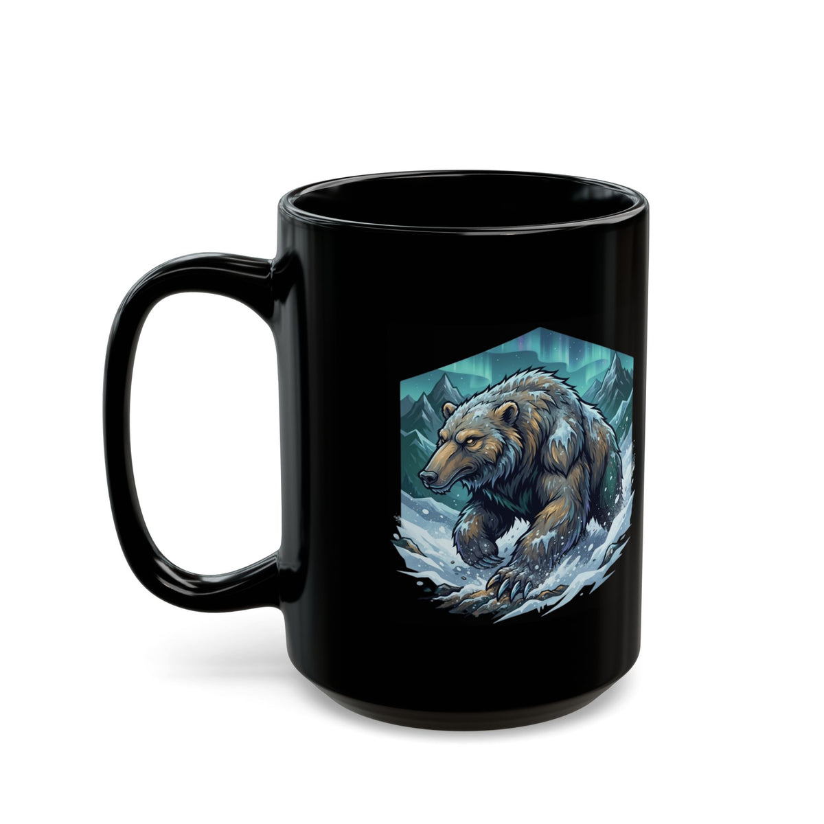 "Alioat (Siberian Folklore)" Black Ceramic Mug