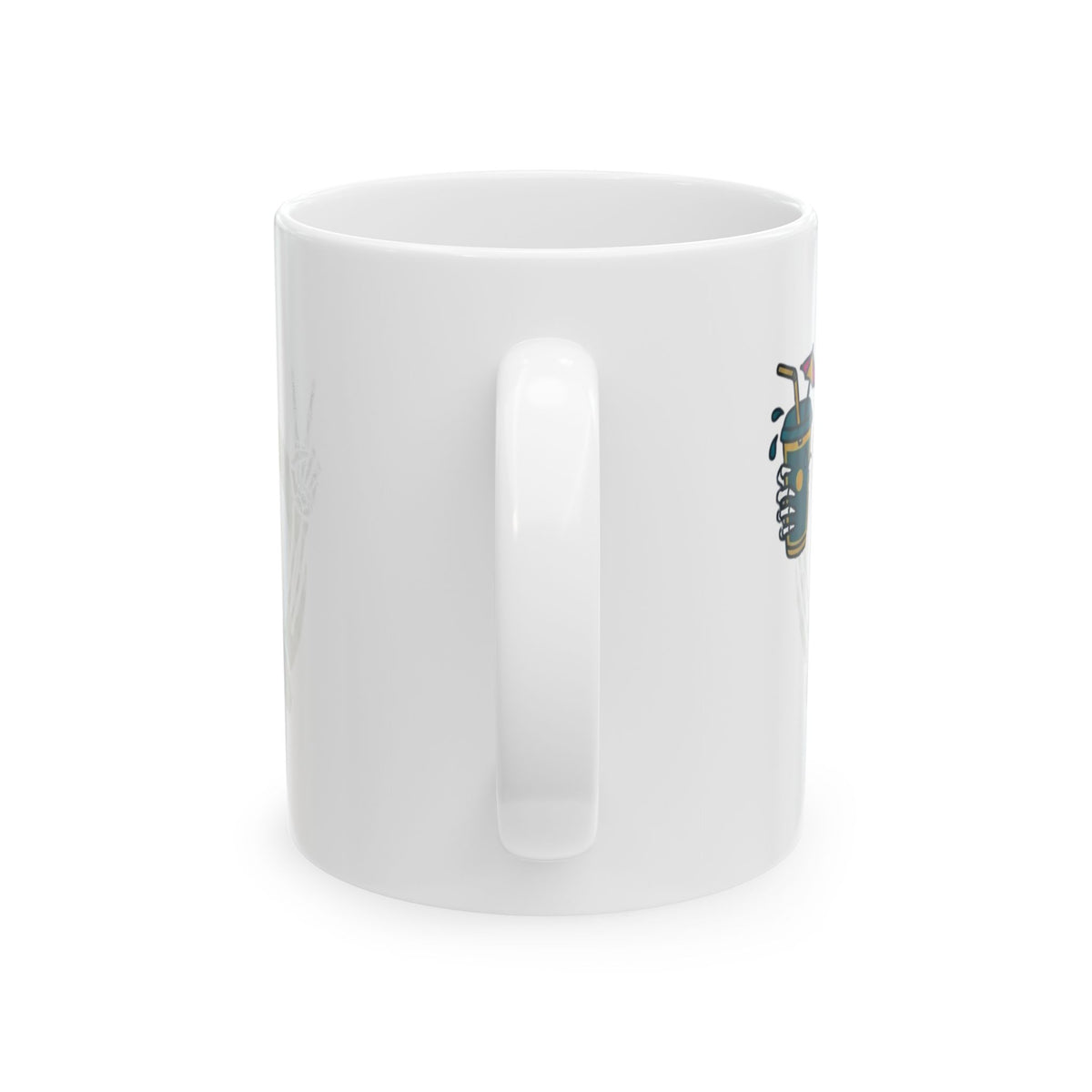 "Flexible But Not About Brunch" White Ceramic Mug — Graphic