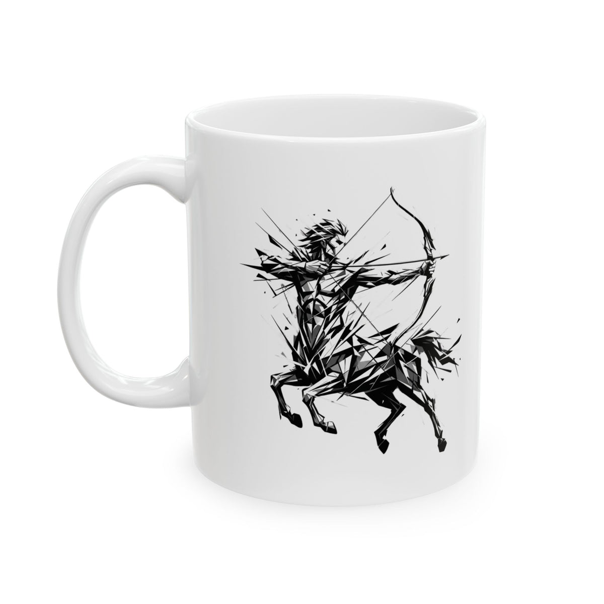 "Sagittarius The Archer Centaur" White Ceramic Mug