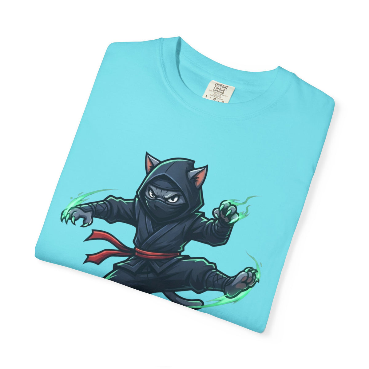 "Ninja Cat Credible" Unisex Garment-Dyed Tee