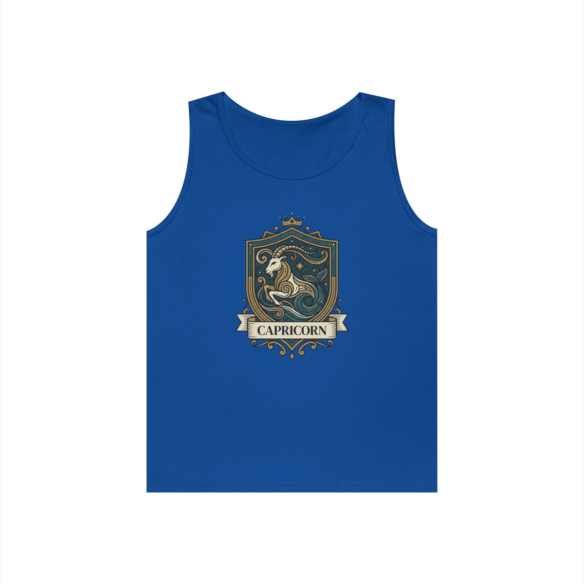 "Capricorn- The Sea-Goat Crest" Tank Top