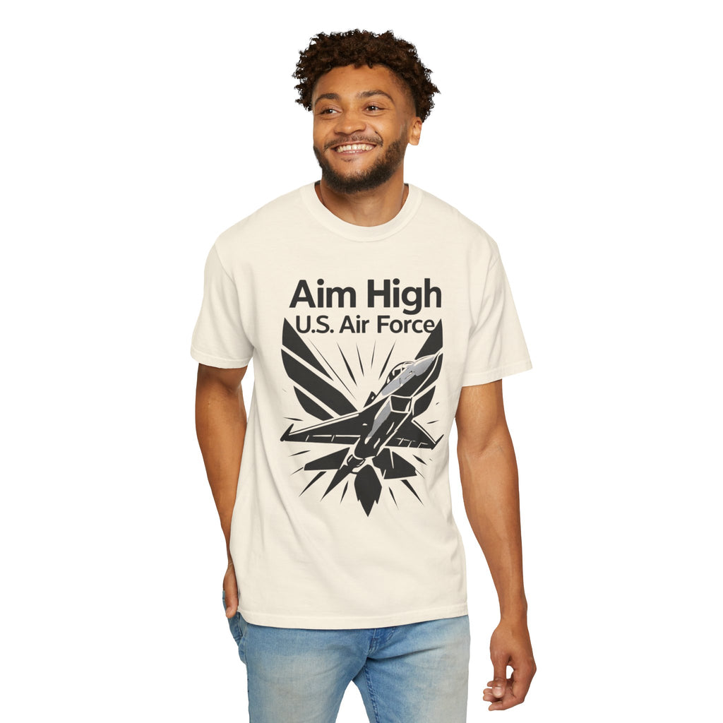 "Aim High" Unisex Garment-Dyed T-shirt