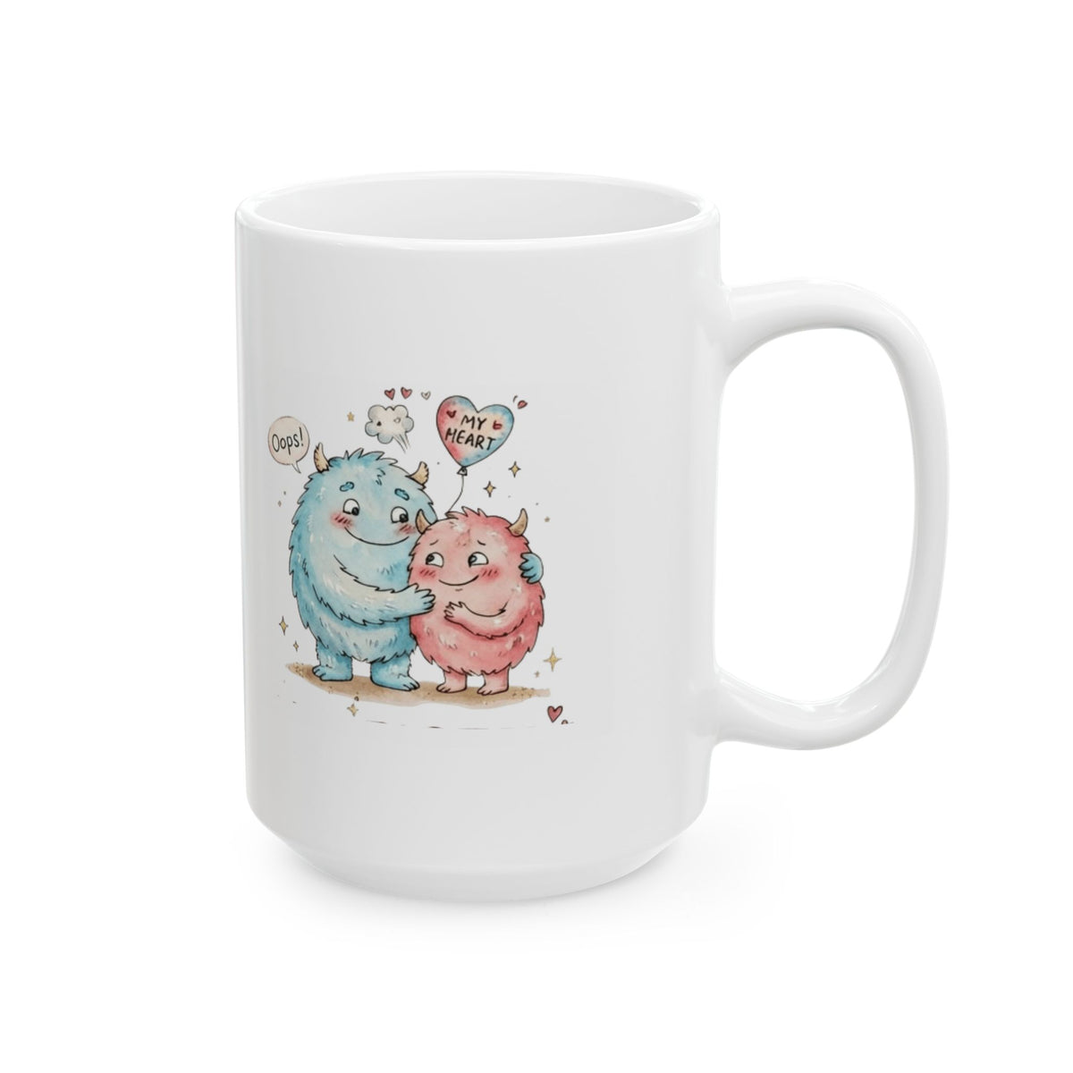 "You Farted All Rights To My Heart" White Ceramic Mug — Graphic