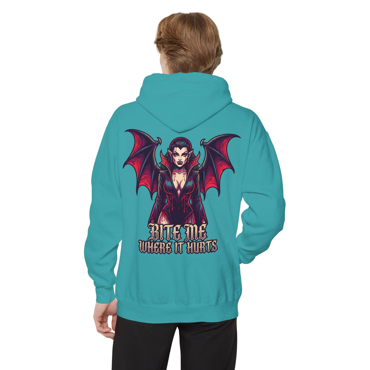 Color: Seafoam | Bite Me Where It Hurts Garment-Dyed Hoodie