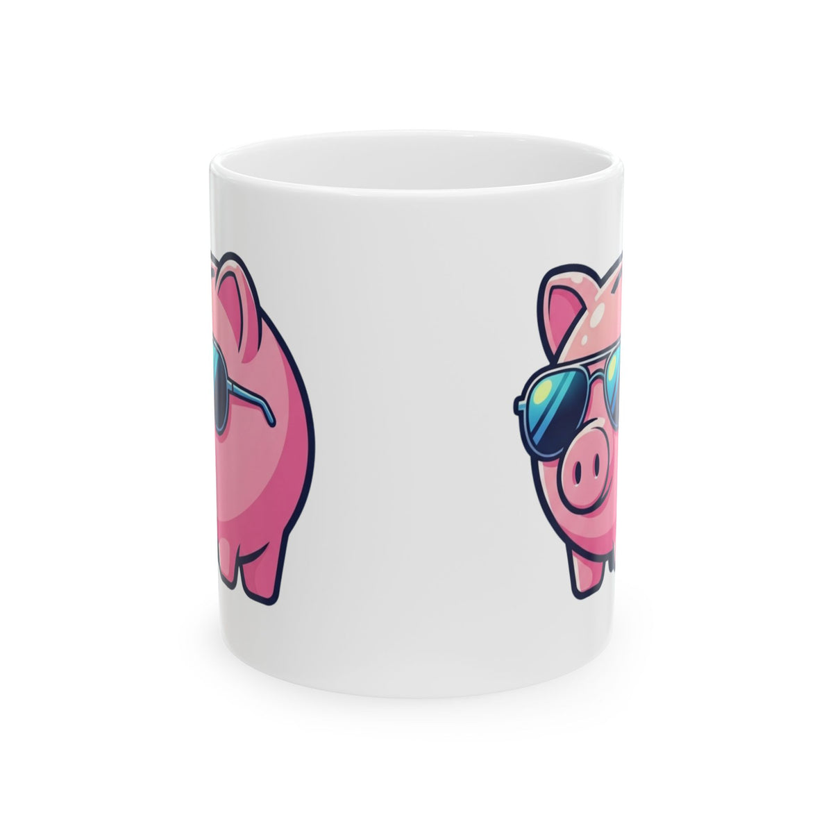 "Favortie Childhood Memories - Not Paying Bills" White Ceramic Mug — Graphic