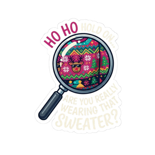 "Ugly Sweater" Sticker — Main