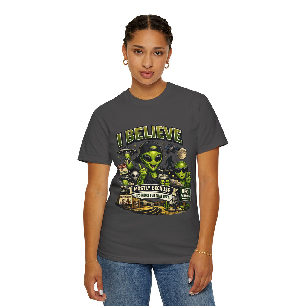 "I Believe" Unisex Garment-Dyed Tee