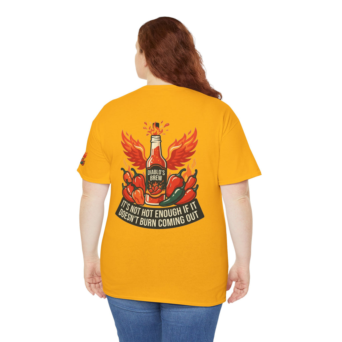Color: Gold | Burns Coming Out Premium Graphic Tee