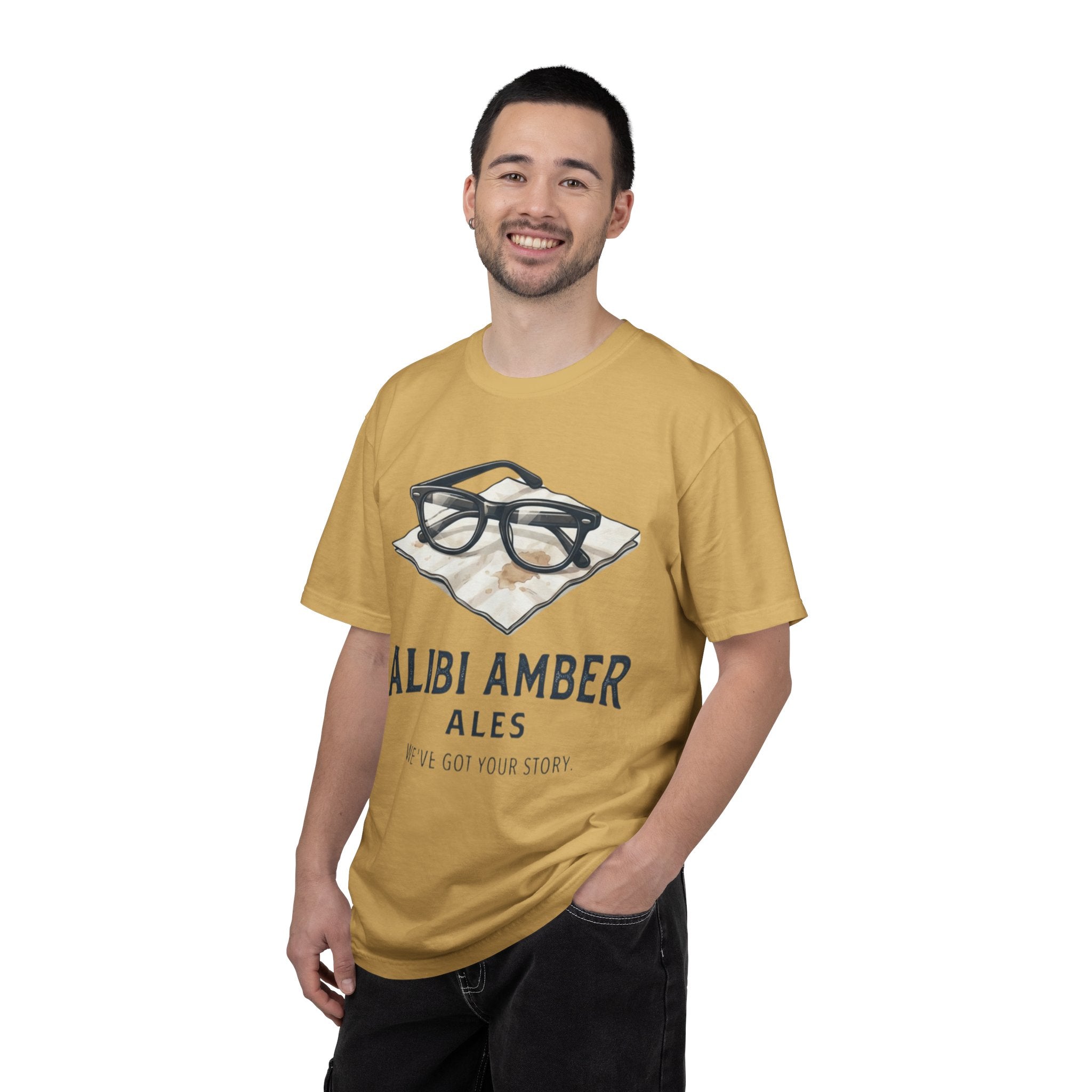 "Alibi Amber Ales" Unisex Garment-Dyed Tee