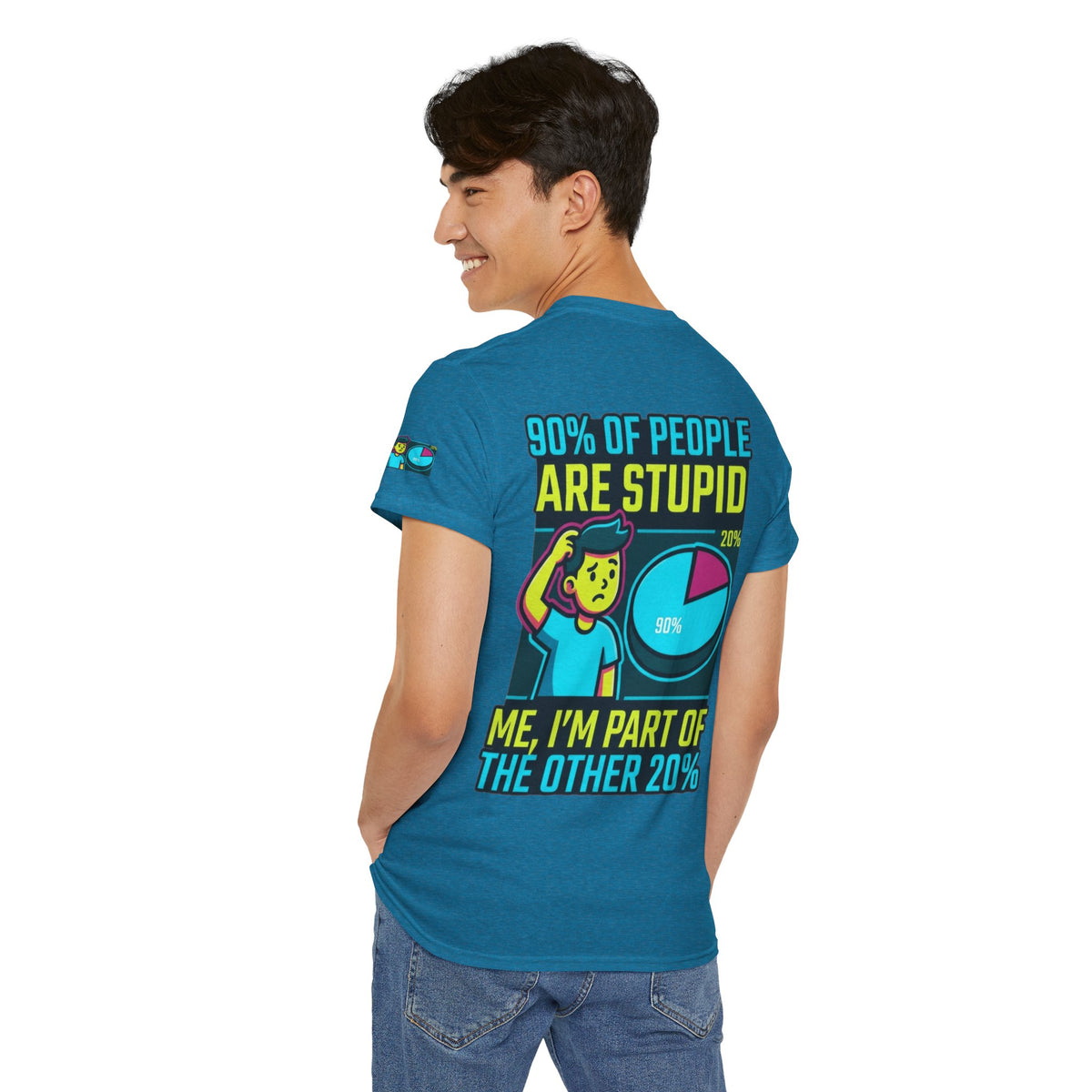 "90% Of People Are Stupid" Premium Graphic Tee